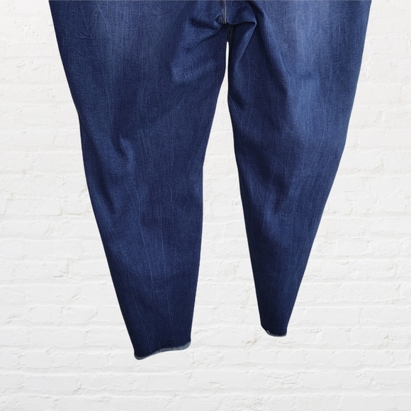 Love & Legend blue jeans with raw hem and double black stripe on leg - Picture 7 of 11